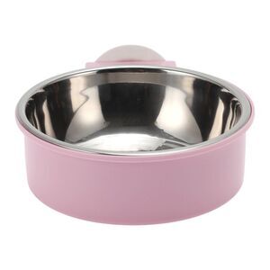 Thickening Hanging Dog Bowl for Indoor and Outdoor Small Pink